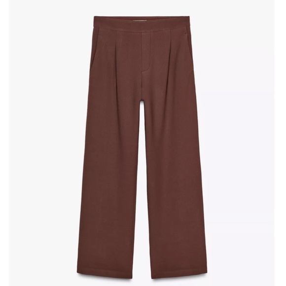 NWT ZARA 2025 collection wide leg crepe pants size L 
🚨FIRM FIRM NO DISCOUNT - Picture 6 of 14